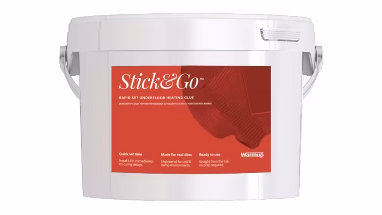 Stick&Go glue used in UFH installations